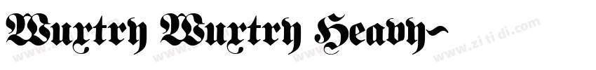 Wuxtry Wuxtry Heavy字体转换